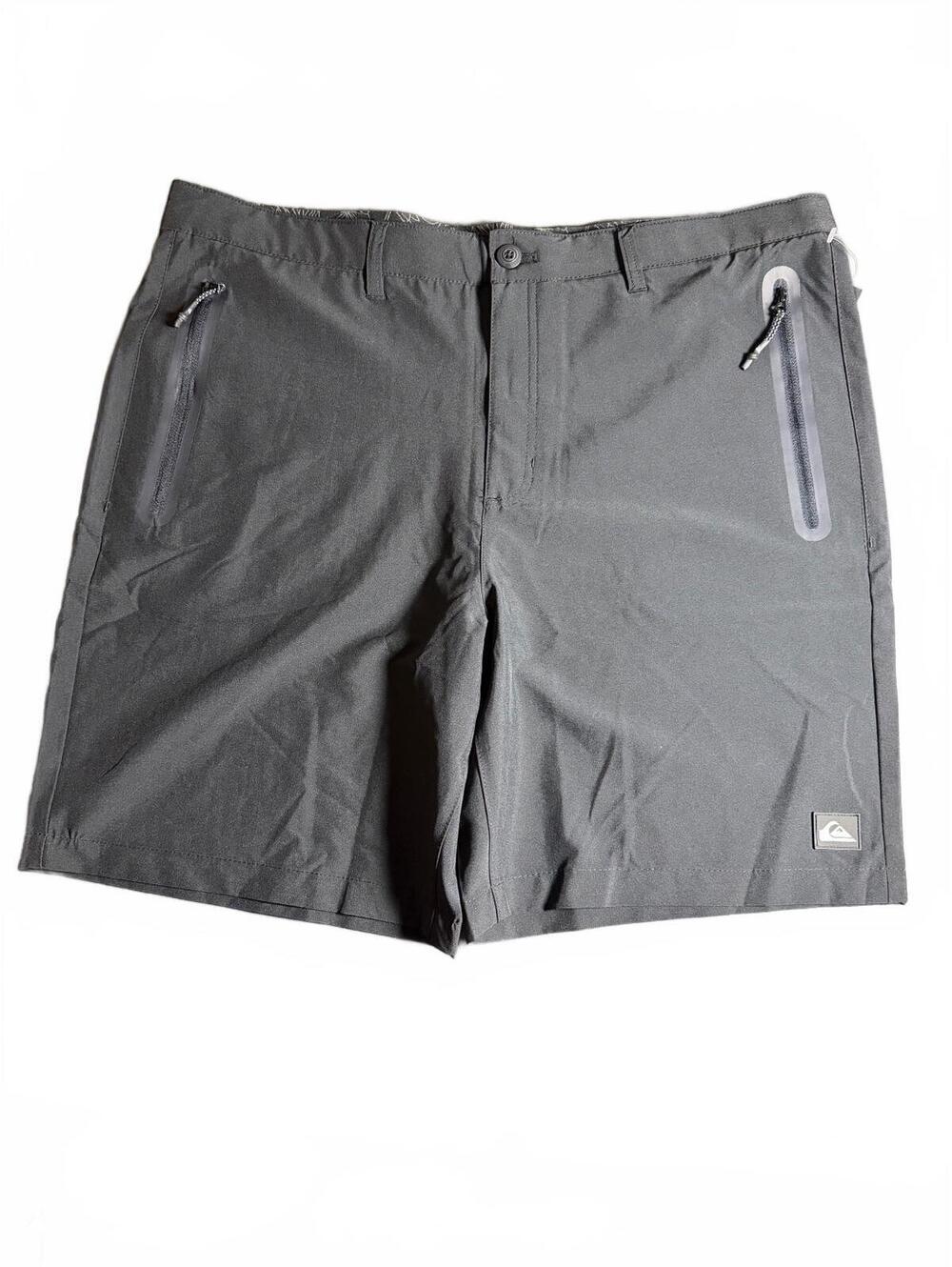 QUICKSILVER men’s black anthracite shorts size 38 $60 NWT